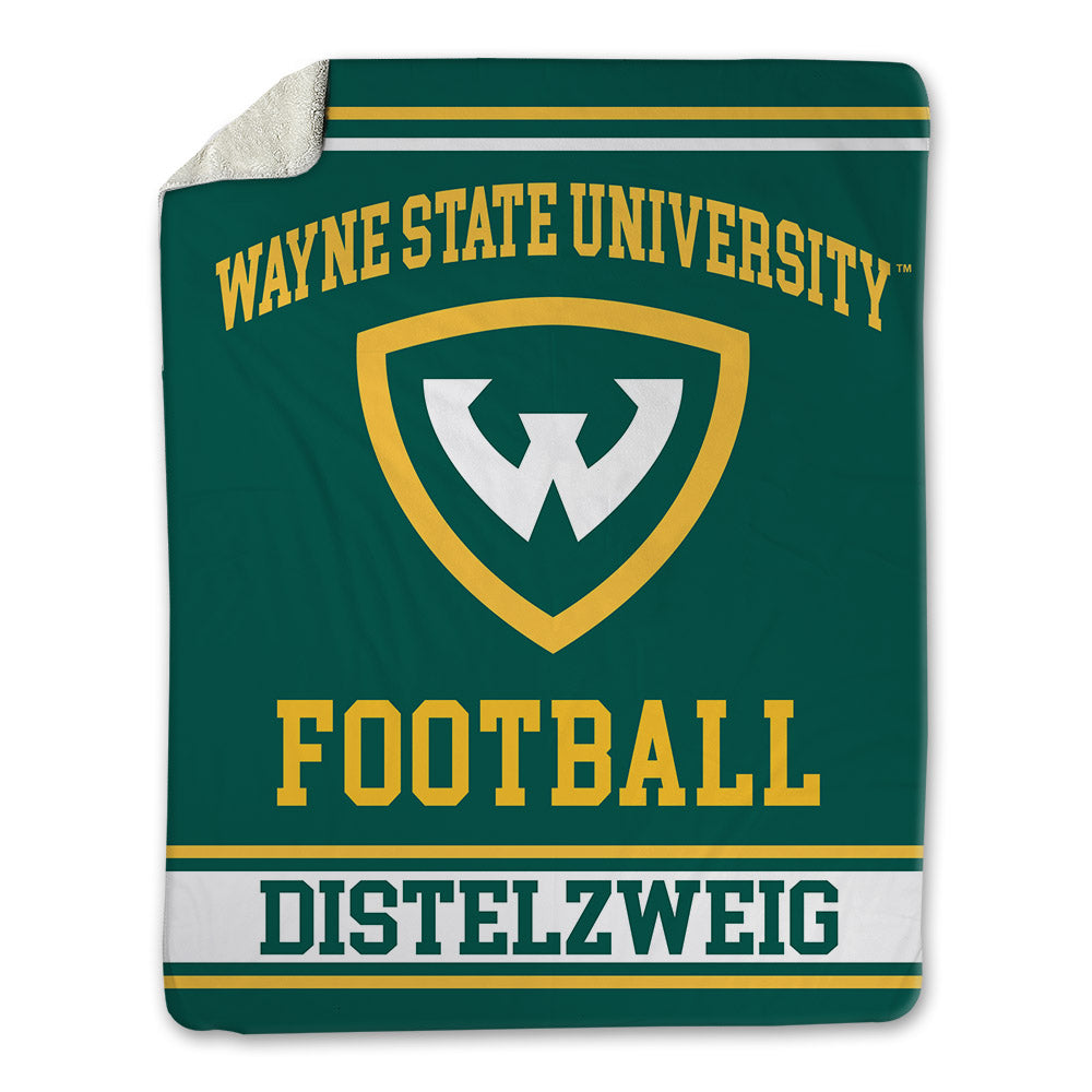 Wayne State - NCAA Football : Liam Distelzweig - Blanket-0