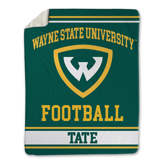 Wayne State - NCAA Football : Joseph Tate - Blanket-0