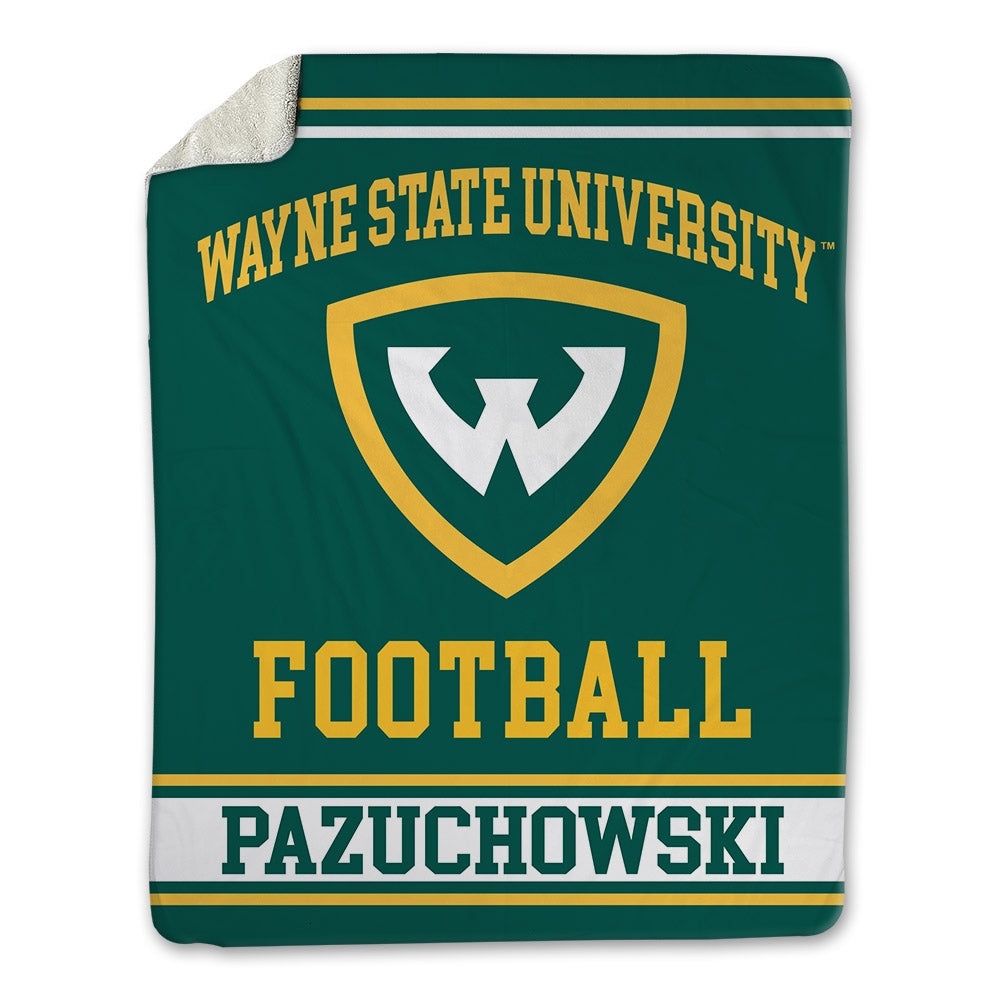 Wayne State - NCAA Football : Andrew Pazuchowski - Blanket-0