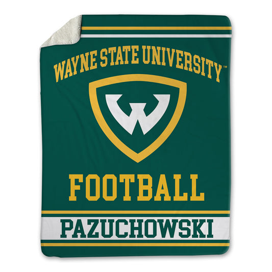 Wayne State - NCAA Football : Andrew Pazuchowski - Blanket-0