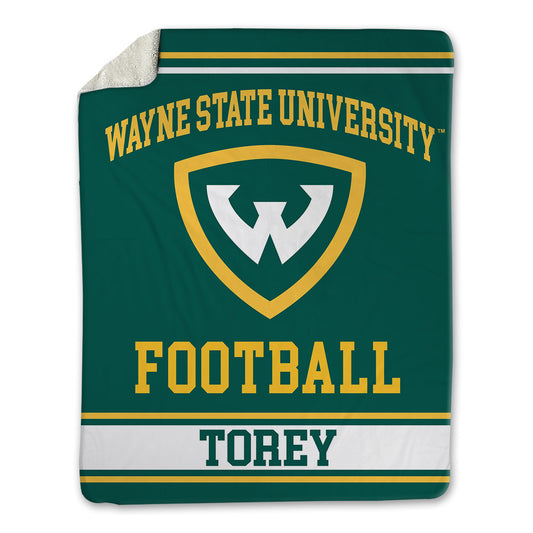 Wayne State - NCAA Football : Tyler Torey - Blanket-0