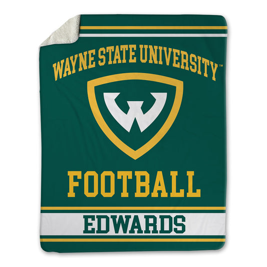Wayne State - NCAA Football : Will Edwards - Blanket-0