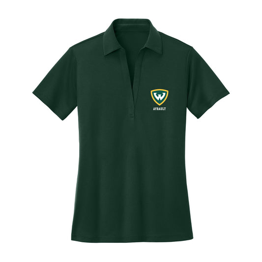 Wayne State - NCAA Women's Basketball : Annabel Ayrault - Women's Activewear Polo Shirt-0