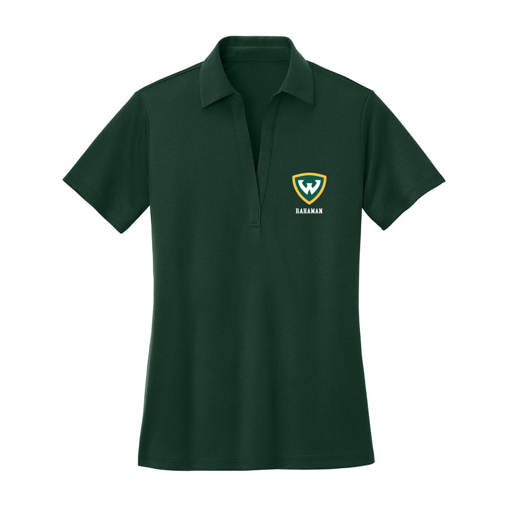 Wayne State - NCAA Football : Jasir Rahaman - Women's Activewear Polo Shirt-0