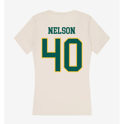 Wayne State - NCAA Football : Johnny Nelson - Classic Shersey Women's V-Neck T-Shirt-1
