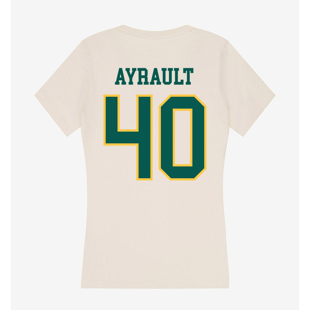 Wayne State - NCAA Women's Basketball : Annabel Ayrault - Classic Shersey Women's V-Neck T-Shirt-1