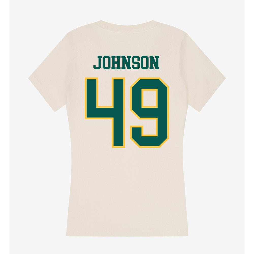 Wayne State - NCAA Football : Aydin Johnson - Classic Shersey Women's V-Neck T-Shirt-1