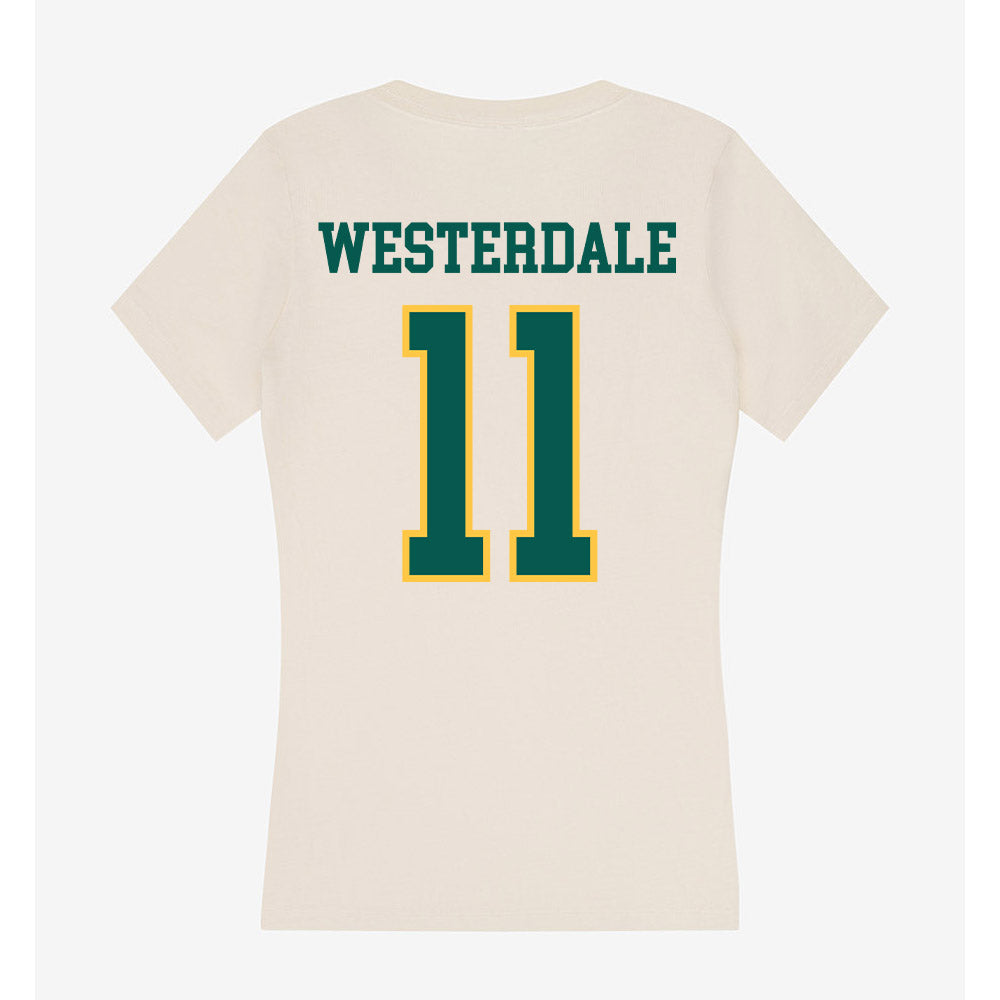 Wayne State - NCAA Men's Basketball : Luke Westerdale - Classic Shersey Women's V-Neck T-Shirt-1