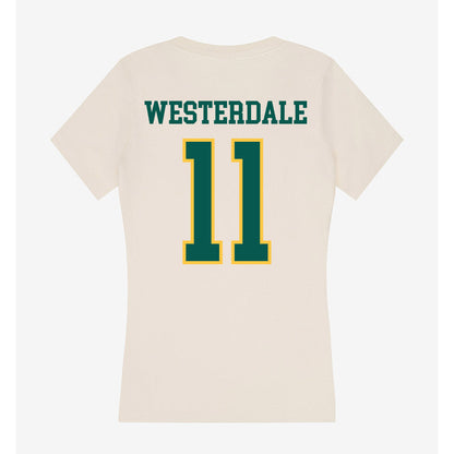 Wayne State - NCAA Men's Basketball : Luke Westerdale - Classic Shersey Women's V-Neck T-Shirt-1