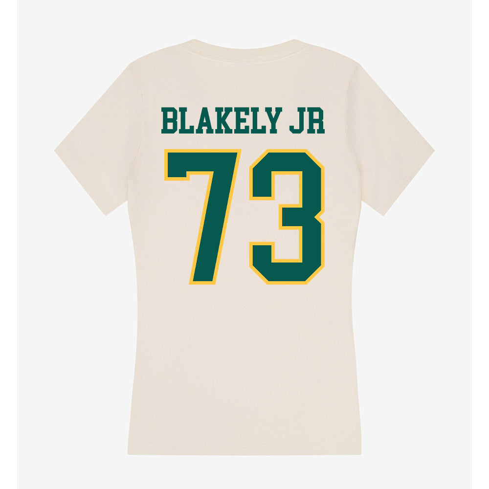 Wayne State - NCAA Football : Lance Blakely Jr - Classic Shersey Women's V-Neck T-Shirt-1