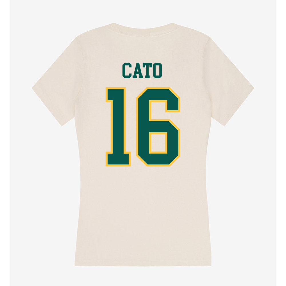 Wayne State - NCAA Football : Phillip Cato - Classic Shersey Women's V-Neck T-Shirt-1