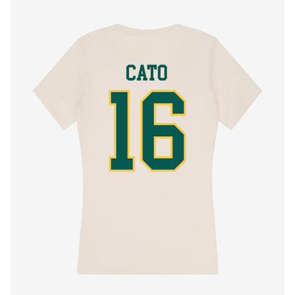 Wayne State - NCAA Football : Phillip Cato - Classic Shersey Women's V-Neck T-Shirt-1