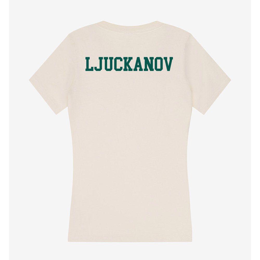 Wayne State - NCAA Women's Swimming & Diving : Lilian Ljuckanov - Classic Shersey Women's V-Neck T-Shirt-1