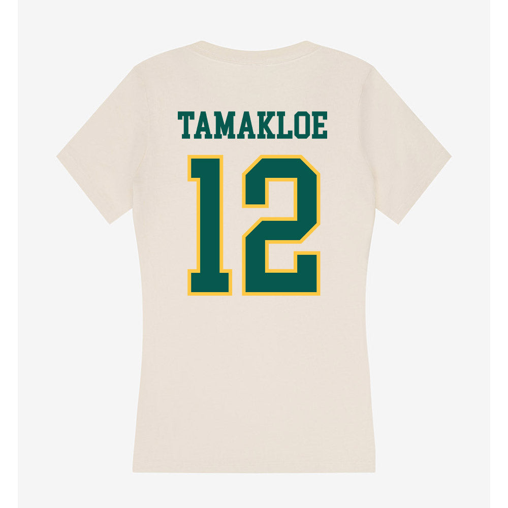 Wayne State - NCAA Men's Basketball : Kelvin Tamakloe - Classic Shersey Women's V-Neck T-Shirt-1