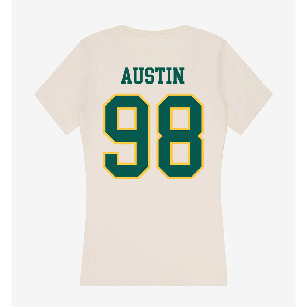 Wayne State - NCAA Football : Justhin Austin - Classic Shersey Women's V-Neck T-Shirt-1