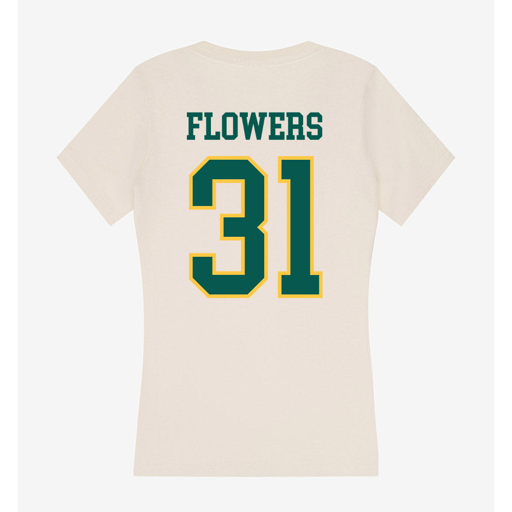 Wayne State - NCAA Football : Dharon Flowers - Classic Shersey Women's V-Neck T-Shirt-1