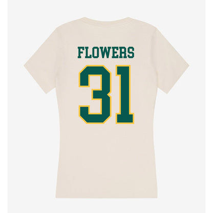 Wayne State - NCAA Football : Dharon Flowers - Classic Shersey Women's V-Neck T-Shirt-1