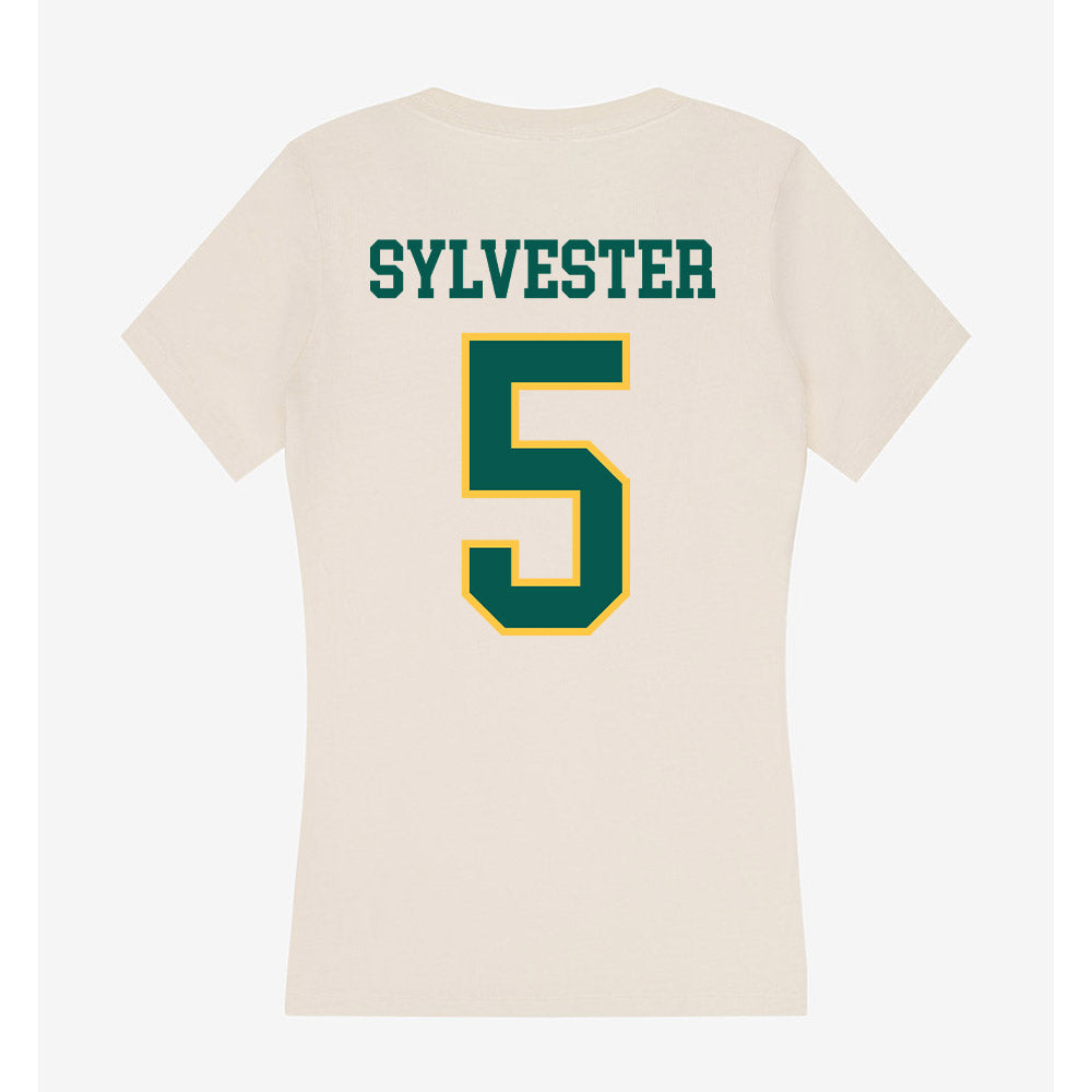 Wayne State - NCAA Women's Basketball : Komara Sylvester - Classic Shersey Women's V-Neck T-Shirt-1
