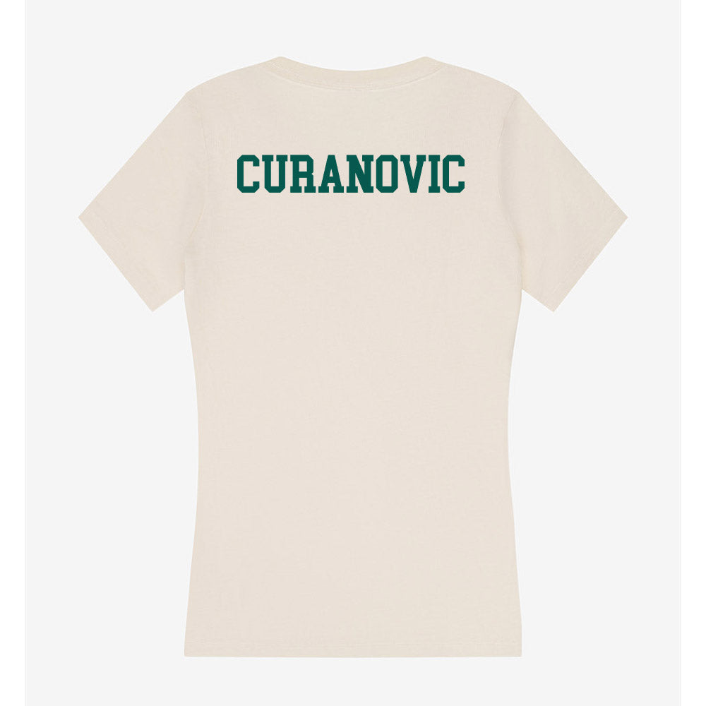 Wayne State - NCAA Men's Swimming & Diving : Leland Curanovic - Classic Shersey Women's V-Neck T-Shirt-1