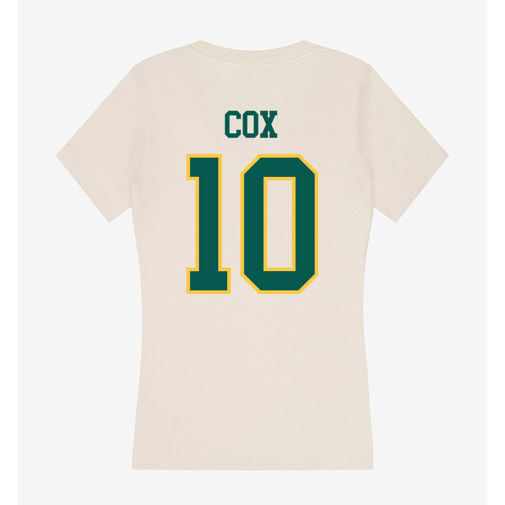 Wayne State - NCAA Football : Justin Cox - Classic Shersey Women's V-Neck T-Shirt-1
