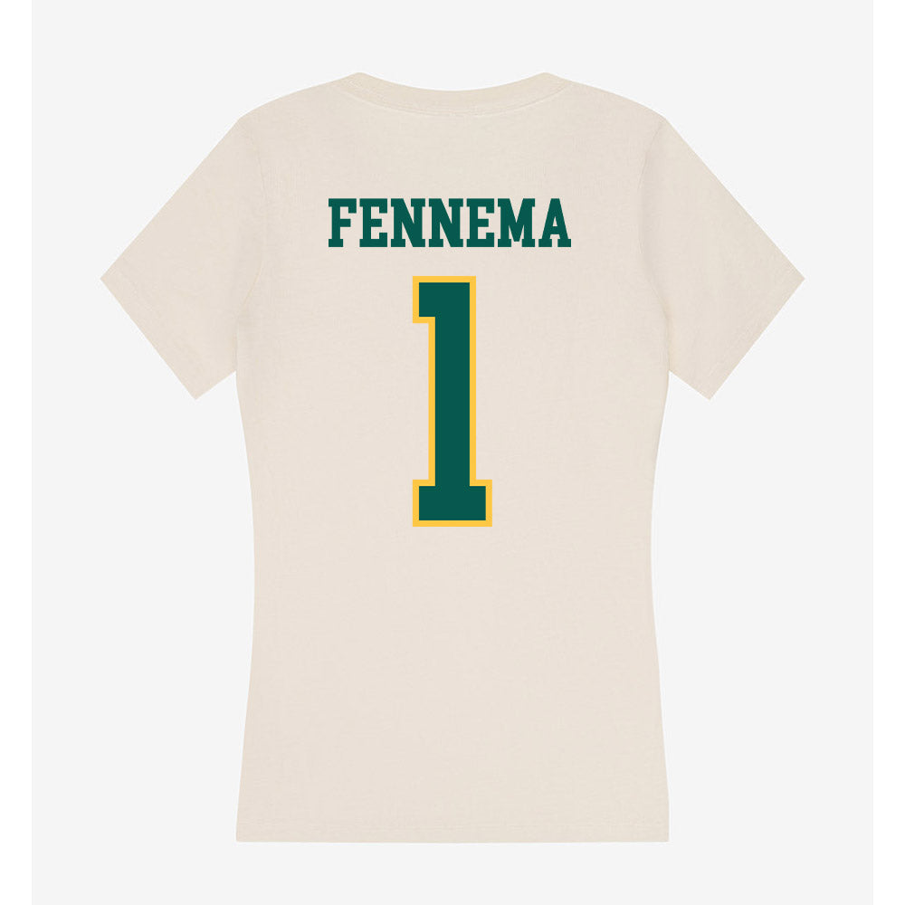 Wayne State - NCAA Football : Will Fennema - Classic Shersey Women's V-Neck T-Shirt-1