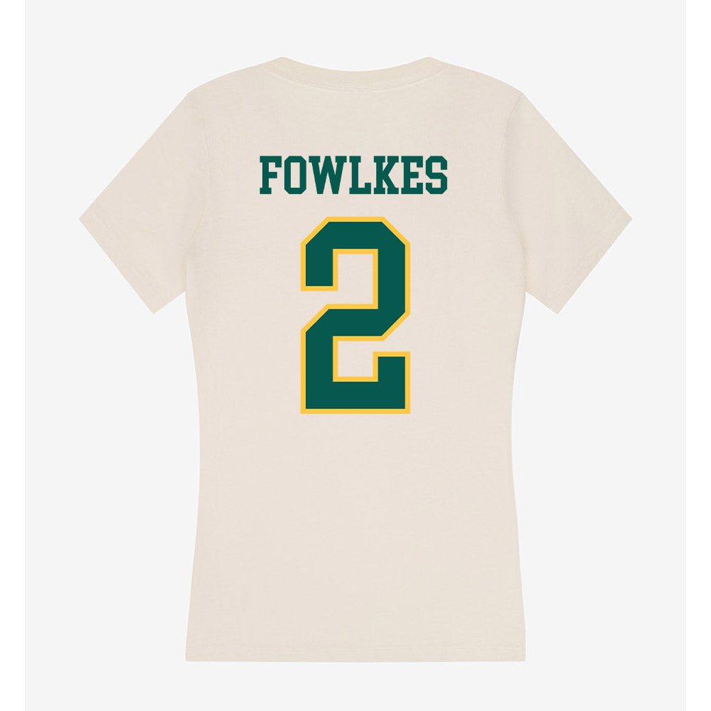 Wayne State - NCAA Football : Elijah Fowlkes - Classic Shersey Women's V-Neck T-Shirt-1