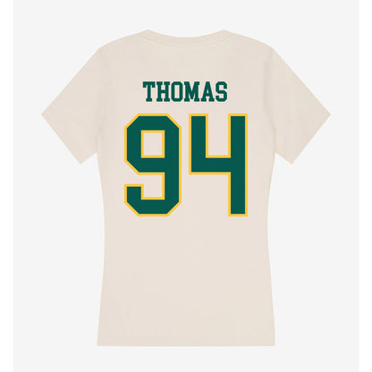Wayne State - NCAA Football : Michael Thomas - Classic Shersey Women's V-Neck T-Shirt-1