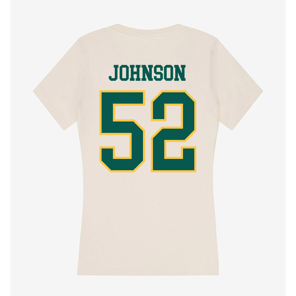 Wayne State - NCAA Football : Luke Johnson - Classic Shersey Women's V-Neck T-Shirt-1