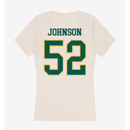 Wayne State - NCAA Football : Luke Johnson - Classic Shersey Women's V-Neck T-Shirt-1