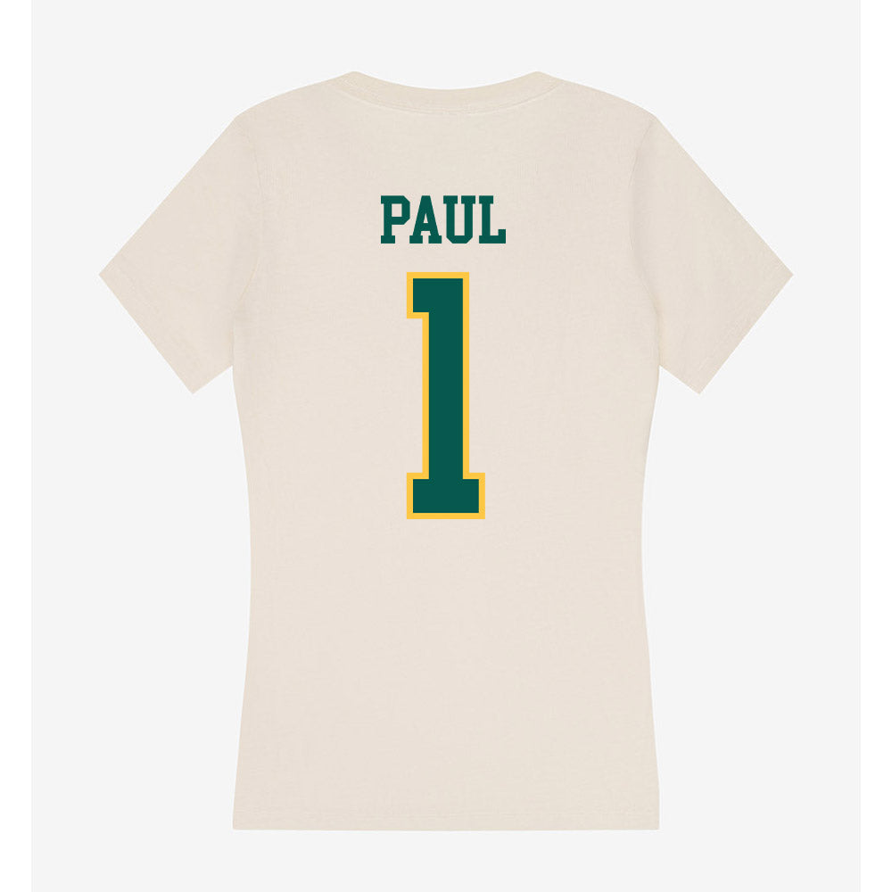 Wayne State - NCAA Men's Basketball : Carlos Paul - Classic Shersey Women's V-Neck T-Shirt-1