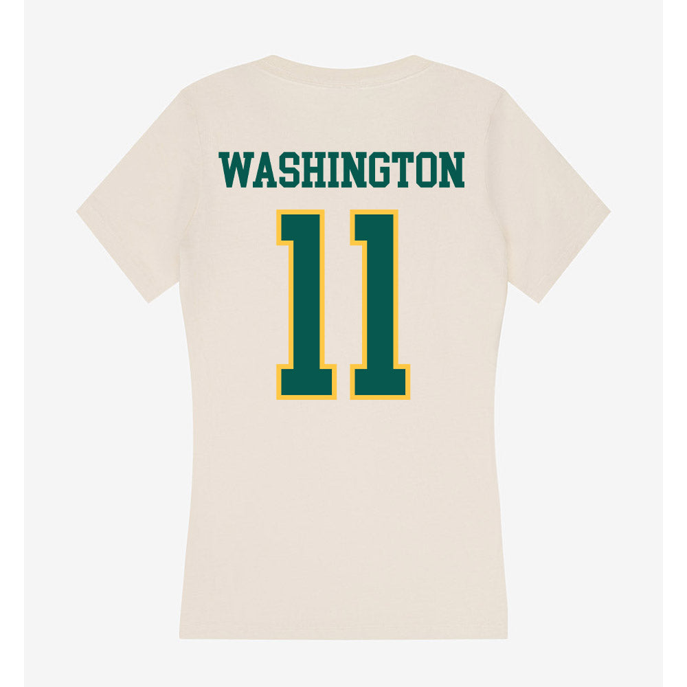 Wayne State - NCAA Football : Darel Washington - Classic Shersey Women's V-Neck T-Shirt-1