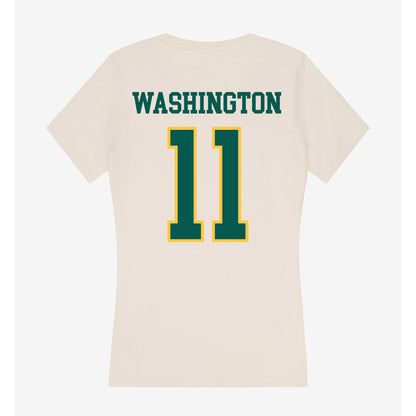 Wayne State - NCAA Football : Darel Washington - Classic Shersey Women's V-Neck T-Shirt-1
