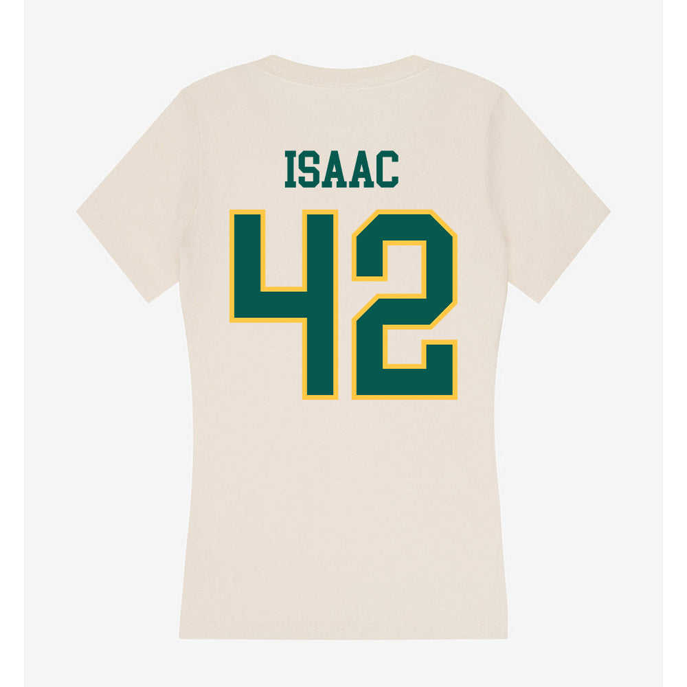 Wayne State - NCAA Football : Devon Isaac - Classic Shersey Women's V-Neck T-Shirt-1