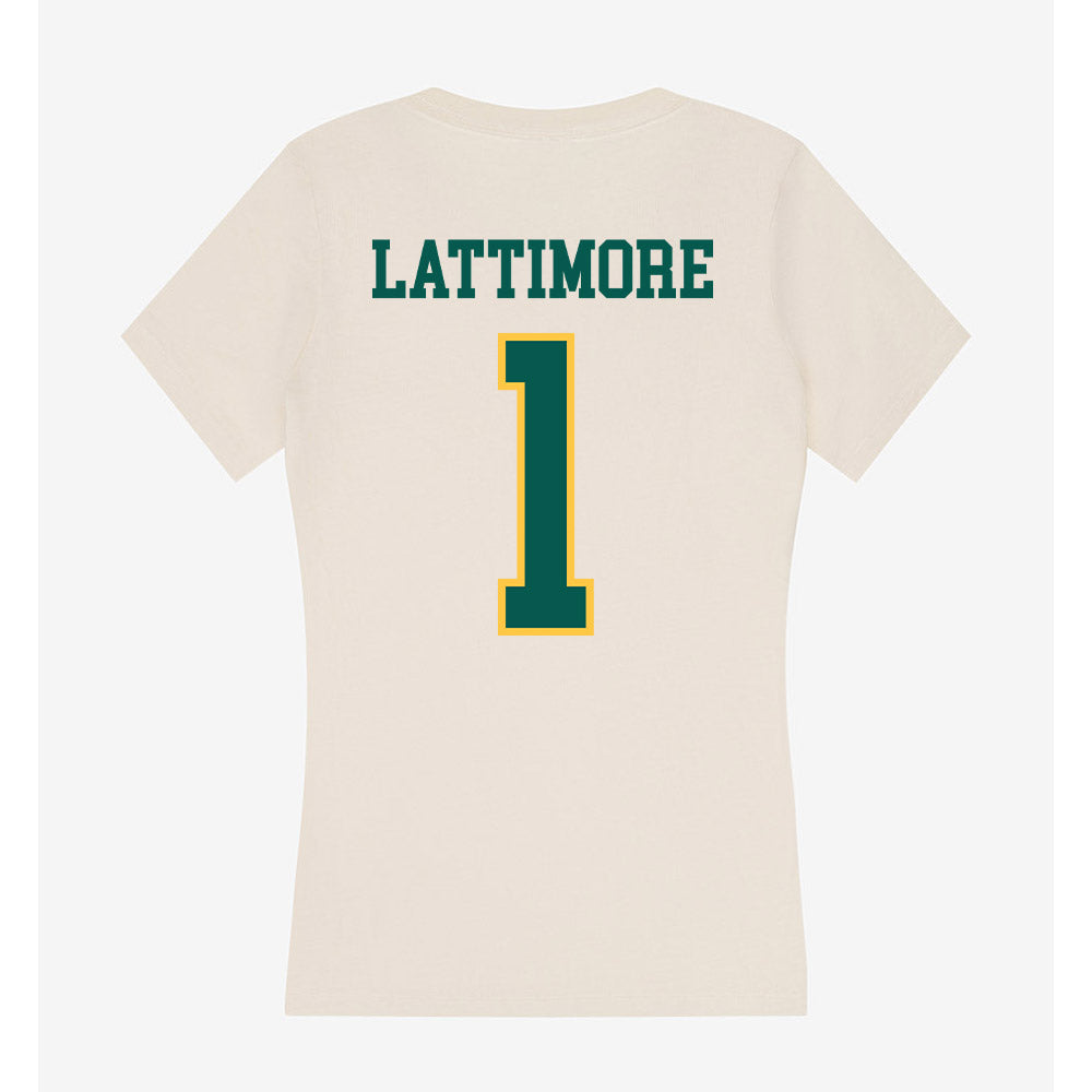 Wayne State - NCAA Football : Joseph Lattimore - Classic Shersey Women's V-Neck T-Shirt-1