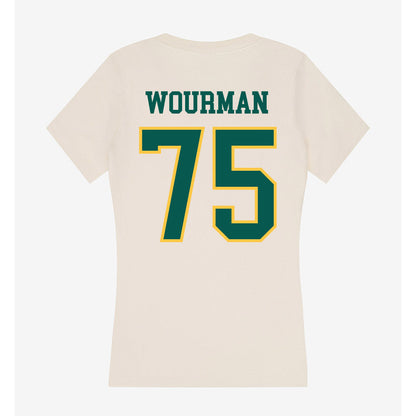 Wayne State - NCAA Football : Richardo Wourman - Classic Shersey Women's V-Neck T-Shirt-1