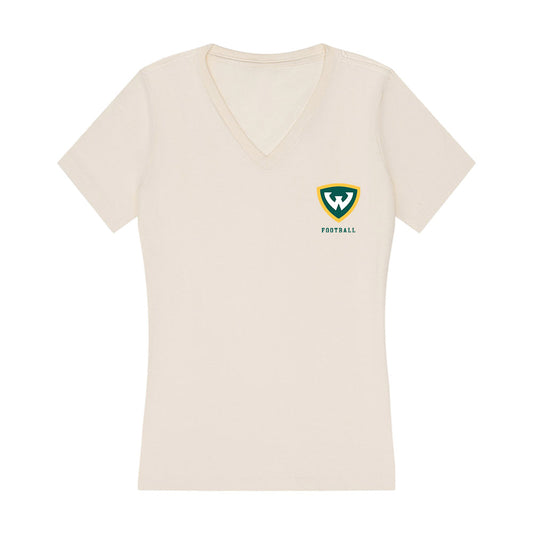 Wayne State - NCAA Football : Mickey Keller - Classic Shersey Women's V-Neck T-Shirt-0