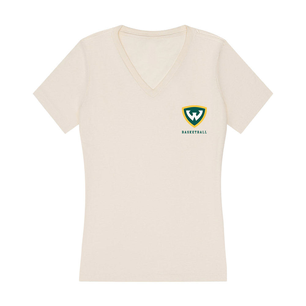 Wayne State - NCAA Men's Basketball : Luke Westerdale - Classic Shersey Women's V-Neck T-Shirt-0
