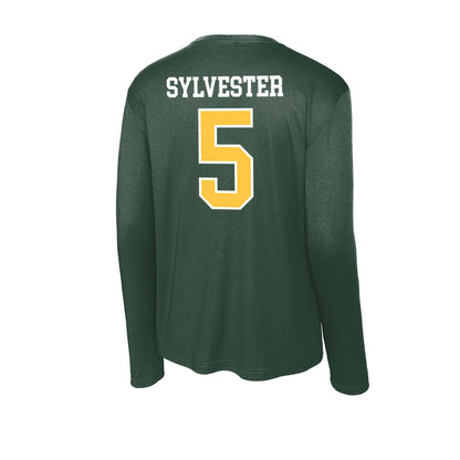 Wayne State - NCAA Women's Basketball : Komara Sylvester - Classic Shersey Activewear Long Sleeve T-Shirt-1