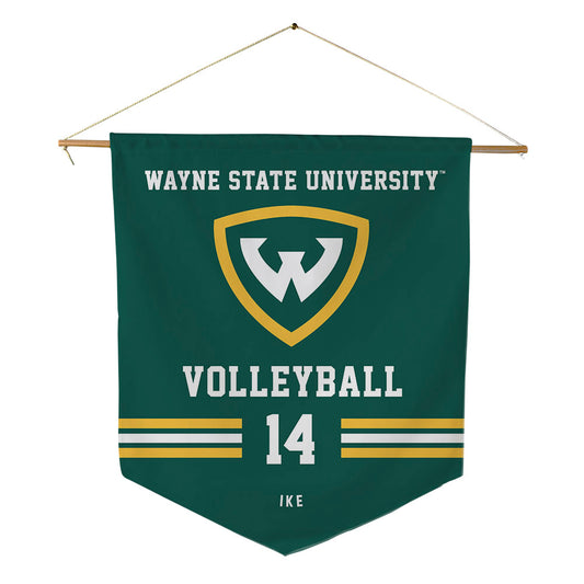 Wayne State - NCAA Women's Volleyball : Alina Ike - Pennant - 18" x 21"-0