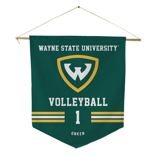 Wayne State - NCAA Women's Volleyball : Marley Onken - Pennant - 18" x 21"-0