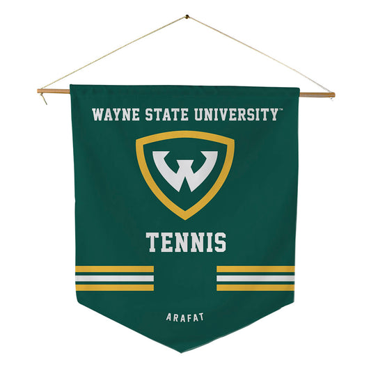 Wayne State - NCAA Women's Tennis : Malak Arafat - Pennant - 18" x 21"-0