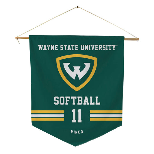 Wayne State - NCAA Softball : Ella Vinco - Pennant - 18" x 21"-0