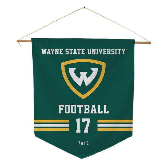 Wayne State - NCAA Football : Joseph Tate - Pennant - 18" x 21"-0