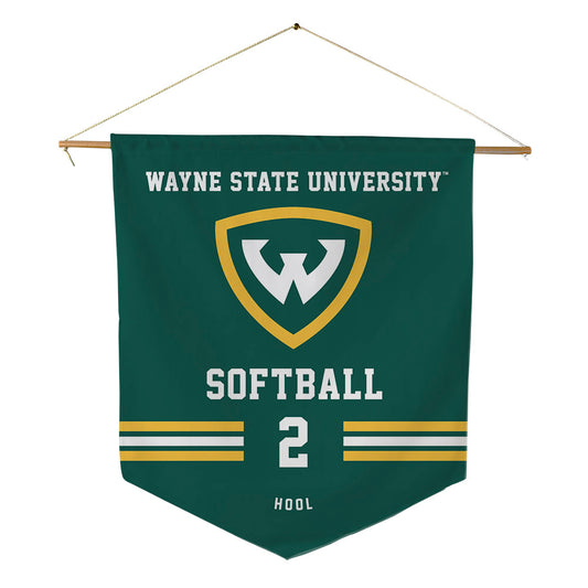Wayne State - NCAA Softball : Madison Hool - Pennant - 18" x 21"-0