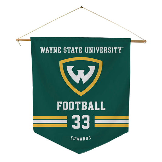 Wayne State - NCAA Football : Maximos Edwards - Pennant - 18" x 21"-0