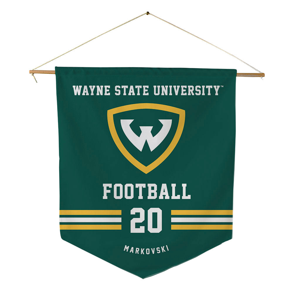Wayne State - NCAA Football : Anthony Markovski - Pennant - 18" x 21"-0