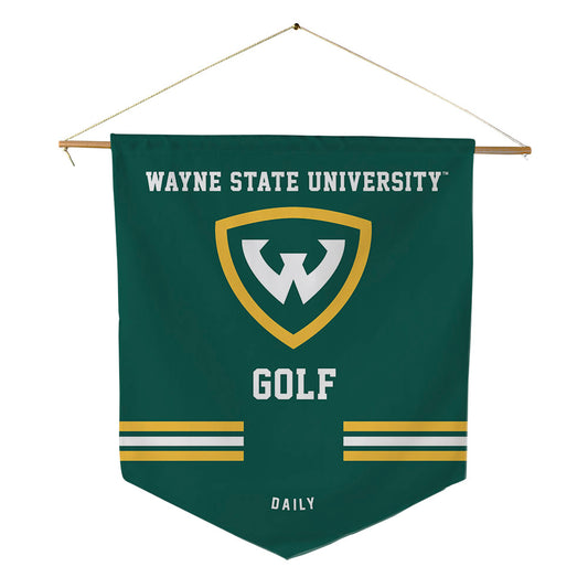 Wayne State - NCAA Men's Golf : Andrew Daily - Pennant - 18" x 21"-0