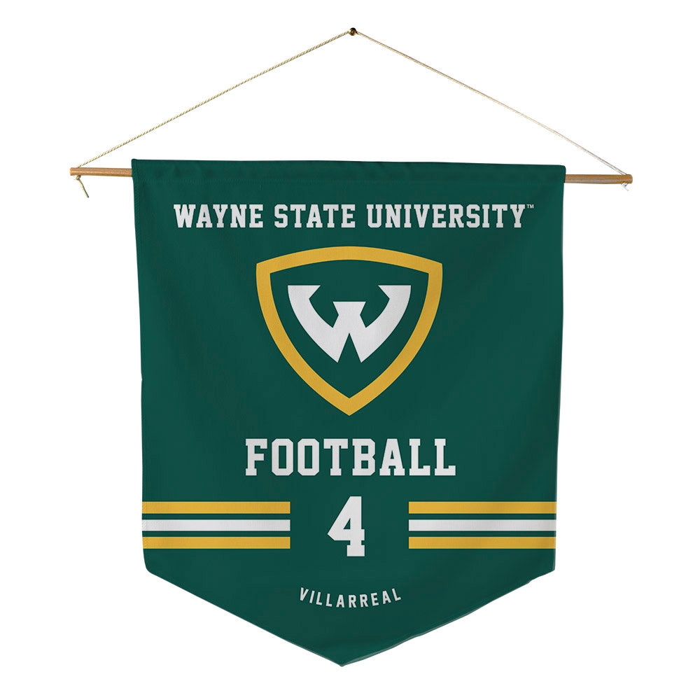 Wayne State - NCAA Football : Cynthia Villarreal - Pennant - 18" x 21"-0