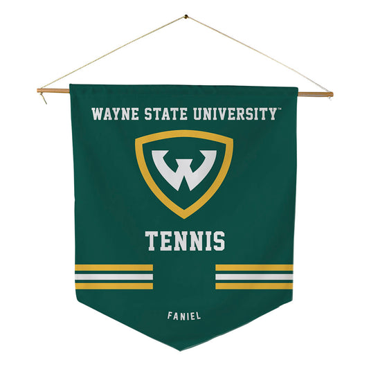 Wayne State - NCAA Men's Tennis : Maxence Faniel - Pennant - 18" x 21"-0