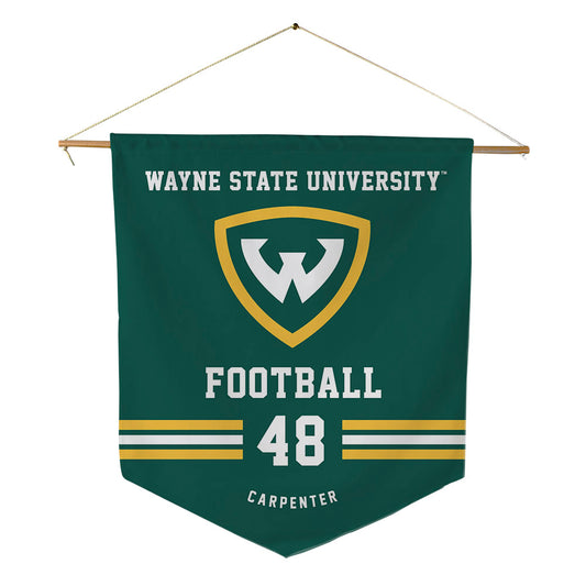 Wayne State - NCAA Football : Brock Carpenter - Pennant - 18" x 21"-0